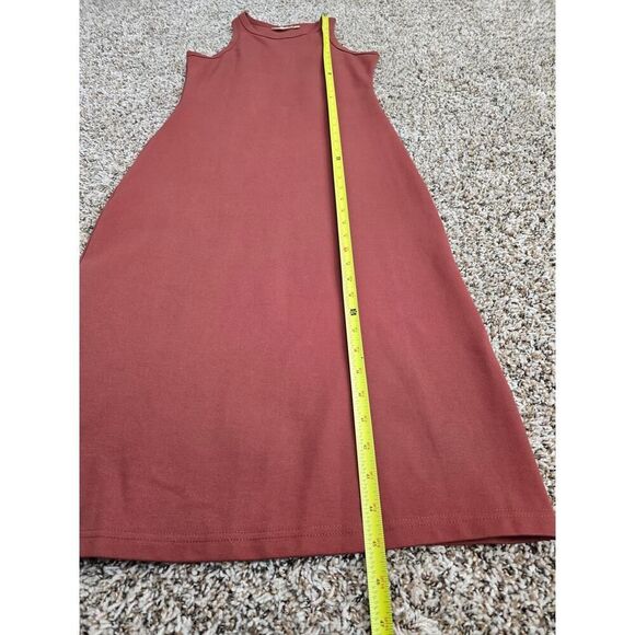 RD Style Racerback Midi Dress Size S Brick Red Bodycon Minimalist Streetwear - Picture 5 of 6